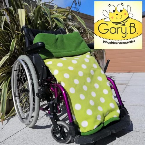 Sea Green Spots Forest Green GaryB Wheelchair Accessories